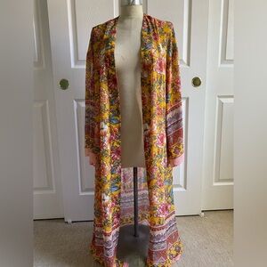 Forever 21 Yellow and Pink Cape